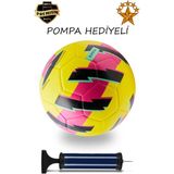 ALASTOR Futbol Topu Öğretici Pompa Profesyonel Dikişli Halı Saha Çim Saha Sert Zemin Futbol Topu 5 Numara Sarı