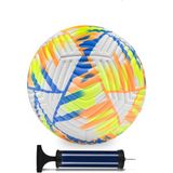 Alastor Futbol Topu Pompa Hediyeli Sert Zemin Halı Saha Çim Saha Futbol Topu No:5 - Beyaz - Turuncu