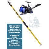 Alastor Olta Seti Malibu 390cm Olta Kamışu Surf Olta Seti YF10000 Olta Makinesi Boğaz Deniz Kıyı Olta Seti