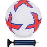 ALASTOR Orijinal Futbol Topu Pompa Hediyeli Sert Zemin Halı Saha Çim Saha Futbol Topu Hibrit No:5 - Kırmızı