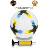 ALASTOR Profesyonel Futbol Topu Pompa Dikişli Futbol Topu Sert Zemin Halı Saha Futbol Topu - Sarı