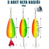 Alastor Suni Balık Yemi Olta Kaşığı 3 Adet Karışık Renk 18GR