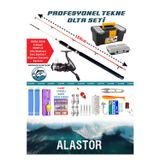 Alastor Tam Takım Profesyonel Tekne Olta Seti 150Cm Deniz Olta Seti Hazır Olta Takımı