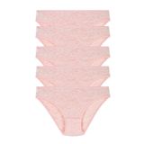 Alaturka Kadın Fitilli 5'Li Külot Set Kts3069,Pembe L