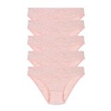 Alaturka Kadın Fitilli 5'Li Külot Set Kts3069,Pembe Xs