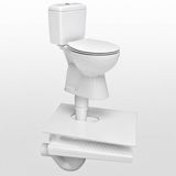 Alaturka Tuvaleti Klozete Çevirme Aparatı+ Körüklü Conta+Silikon+Silikon Tabancası