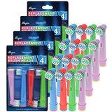 Alayna Oral B Braun Elektrikli Taban için Yedek Diş Fırçası Başlıkları - Oralb ile Uyumlu 16 Paket Çocuk Renkli Fırça Başlıkları - Yumuşak Kıllar, Küçük Başlar, Pro 1000, Triumph, Clean, Action, X Cross + Daha Fazlası