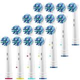 Alayna Oralb 16 Cross için Yedek Diş Fırçası Başlıkları Oral-B Braun Elektrikli Diş Fırçası ile Uyumlu Oral b Action Pro 1000 Floss Kids Clean