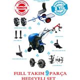 Alaz Turbo 930-D Pro Dizel Çapa Makinası 70, Beygir Dökümgövde 24X Bıçaklı,4 Vites Full Set 9 Parça