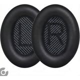 Alazpay Bose Qc2 Pedi QC25 Ae2 AE2I AE2W Qc2 QC15 QC35 QC35II Uyumlu Yumuşak Kulaklık Sünger Yastığı Pedi - Siyah - Siyah