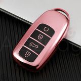 Alazpay Chery Uyumlu Parlak TPU Anahtar Kılıfı - Tiggo 8 Pro Max & Tiggo 7 Pro Max Avatgarde & Omoda 5 Pro Jaecoo (1 Adet) - Rose