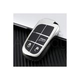 Alazpay Fiat Egea 500X Jeep Grand Cherokee Wrangler Renegade Compass Chrysler Parlak Anahtar Kılıfı (GMS)