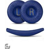 Alazpay Jbl Uyumlu Tune 600BT 500BT 510B 560BT T450 T460 T250 JR300BT Kulaklık Sünger Yastığı Set - Mavi
