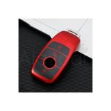 Alazpay Mercedes A B C E S G Serisi Cla Cle Gls Gla Glb Glc Amg Uyumlu Parlak Tpu Anahtar Kılıfı - Kırmızı