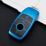 Alazpay Mercedes A B C E S G Serisi Cla Cle Gls Gla Glb Glc Amg Uyumlu Parlak Tpu Anahtar Kılıfı - Mavi