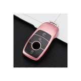 Alazpay Mercedes A B C E S G Serisi Cla Cle Gls Gla Glb Glc Amg Uyumlu Parlak Tpu Anahtar Kılıfı - Rose