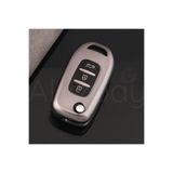 Alazpay Renault Megane 4 Clio 5 Kadjar Captur Koleos Sustalı Titan Gri TPU Anahtar Kılıfı