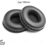 Alazpay Universal Kulaklık Pedi Kulaklık Yumuşak Süngerli Kulaklık Yastığı Pedi (45MM ~ 110MM) - 100mm
