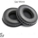 Alazpay Universal Kulaklık Pedi Kulaklık Yumuşak Süngerli Kulaklık Yastığı Pedi (45MM ~ 110MM) - 105mm