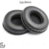Alazpay Universal Kulaklık Pedi Kulaklık Yumuşak Süngerli Kulaklık Yastığı Pedi (45MM ~ 110MM) - 80mm