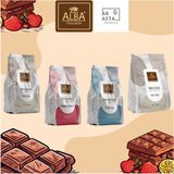Alba Damla Çikolata 4 Lü Set Sütlü-Bitter-Frambuaz-Fildişi 1 kg x 4 Lezzetli Tatlandırıcı İçerikli - 4 kg