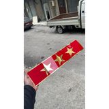ALBA DEKOR 3 Yıldız Kırmızı Dekor Plaka Pleksi Malzeme Araç ve Dükkan Dekor Kişiye Özel Hediyelik( 1 adet )