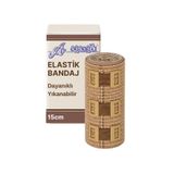 Alban Elastik Bandaj 15cm, 4 Klipsli 4,5 Metreye Kadar Uzar, Spor ve Günlük Kullanım