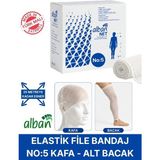 Alban Elastik File Bandaj, No:5 Omuz ve Diz, Esnetince 25m'ye Kadar Uzayan Tübüler Net Bandaj