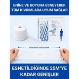 Alban Elastik File Bandaj, No:6 Omuz ve Diz, Esnetince 25m'ye Kadar Uzayan Tübüler Net Bandaj