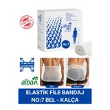 Alban Elastik File Bandaj, No:7 Omuz ve Diz, Esnetince 25m'ye Kadar Uzayan Tübüler Net Bandaj