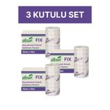 Alban FİX Elastik Sabitleme Bandı 10cm x 10m, 3 Kutulu Set. Elastik Non-Woven Medikal Flaster
