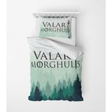 Alban Home Genç Çocuk Desen Mikro Saten 3D Dijital Baskı Tek Kişilik Nevresim Takımı Game Of Thrones - Renkli - 160 x 220 cm