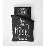 Alban Home Genç Çocuk Desen Mikro Saten 3D Dijital Baskı Tek Kişilik Nevresim Takımı Moon - Renkli - 160 x 220 cm