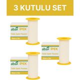 Alban Tıbbi Ipek Bant 10CM x 5m, 3 Kutulu Set, Medikal Sabitleme Flasteri - 3LÜ - 10cmX5m