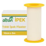 Alban Tıbbi Ipek Bant 10CM x 5m, Medikal Sabitleme Flasteri - 1Lİ - 10cmX5m