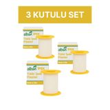 Alban Tıbbi İpek Bant 5cm x 5m, 3 Kutulu Set, Medikal Sabitleme Flasteri