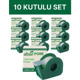 Alban Tıbbi Kağıt Flaster 1,25CMX5M, 10 Kutulu Set, Medikal Pore Cerrahi Bant - 10LU
