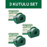 Alban Tıbbi Kağıt Flaster 1,25CMX5M, 3 Kutulu Set, Medikal Pore Cerrahi Bant - 3LÜ