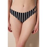 Albany Cut Siyah-Beyaz Bikini Altı - Siyah - Beyaz - 38