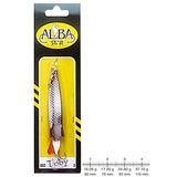 Albastar 602 Toby Dkp Olta Kaşığı No:3 9,2 Cm 24,8 Gram Turna Kaşığı Parlak Gümüş Pul Desenli