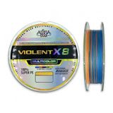 Albastar Violent X8 PE Line MultiColor 300 mt 0.21 mm Misina