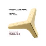 Albatros 15 Cm Modern Model Gold Metal Mobilya, Dolap, Koltuk, Kanepe, Tv Ünitesi Ayakları Metal (1 Adet)