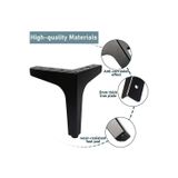 ALBATROS 15 Cm Modern Model Siyah Metal Mobilya, Dolap, Koltuk, Kanepe, Tv Ünitesi Ayakları Metal (1 ADET)