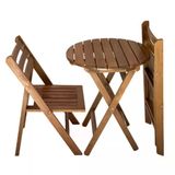 Albatros Katlanır Ahşap Bahçe Balkon Sandalyesi Kolçaksız (Ispania Big Chair)