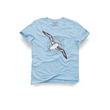 Albatros Tasarım Tişört – Unisex%100 Pamuk Açık Mavi Regular Outdoor Erkek Kadın T-Shirt, Açık Mavi, 2XL