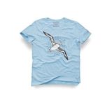 Albatros Tasarım Tişört – Unisex%100 Pamuk Açık Mavi Regular Outdoor Erkek Kadın T-Shirt, Açık Mavi, M