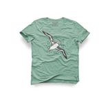 Albatros Tasarım Tişört – Unisex%100 Pamuk Açık Yeşil Regular Outdoor Erkek Kadın T-Shirt, Açık Yeşil, 2XL
