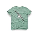 Albatros Tasarım Tişört – Unisex%100 Pamuk Açık Yeşil Regular Outdoor Erkek Kadın T-Shirt, Açık Yeşil, XL