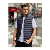 albay outdoor Lacivert Normal kalıp dik yaka fermuarlı su geçirmez şişme yelek
