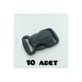 albayrak pet 2,5cm Plastik Kilit, 25mm Plastik Kilit Toka Klips, 10 Adet Kambur Kilit